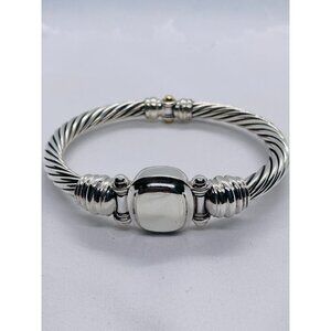 David Yurman Hinge Watch Case Bangle Bracelet 925 585 14k 8"